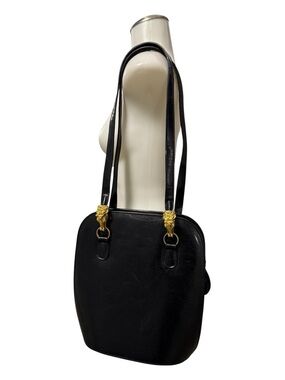 Rare Vintage Sasha 1996 Black Leather Bag | Horse Head Hardware